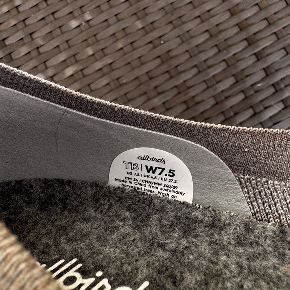 Allbirds Women's Light Gray Knit Flats - Picture 3 of 3